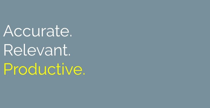 Newsrooms: be Accurate, Relevant and Productive
