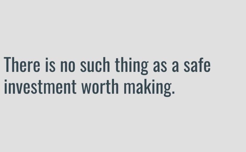 There’s no such thing as a safe investment worth making: ‘Personal Finance Day’ notes