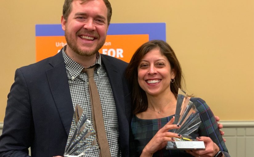 I was given the ‘Community Leadership Award’ by the Urban Affairs Coalition