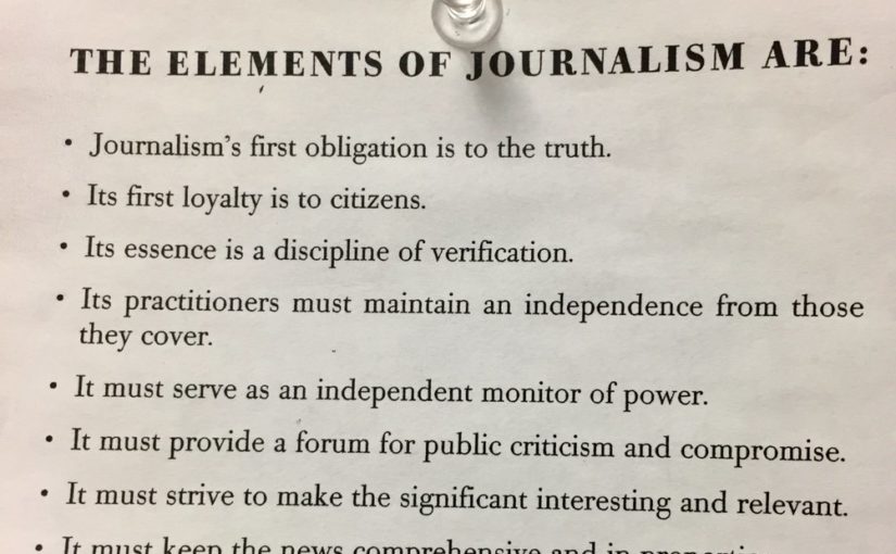 The “Elements of Journalism”