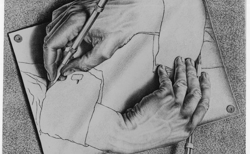 MC Escher drawing