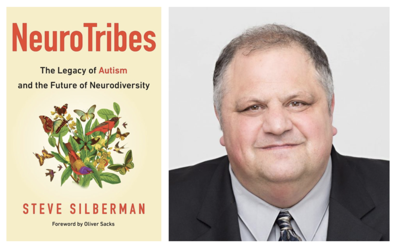 Book cover and author headshot