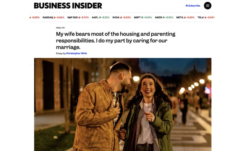 My wife is the household manager. I am the relationship manager