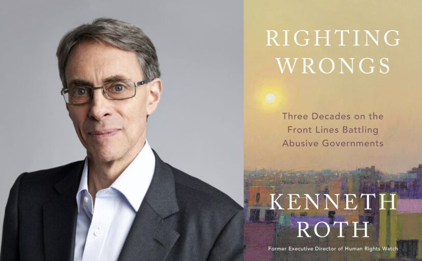 kenneth roth headshot and yellow book cover