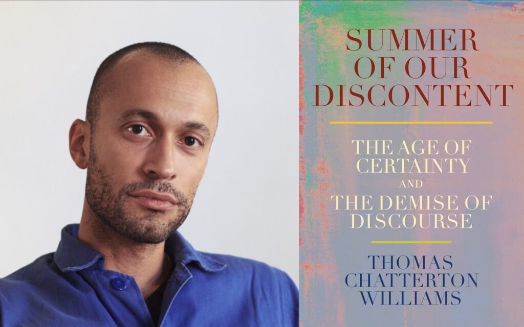 author headshot and book cover with water-color tone